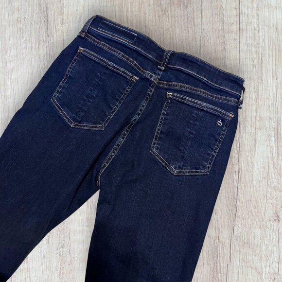 RAG & BONE Dark Wash Nina High Rise Ankle Skinny Stretch Denim Jeans 28 - Picture 8 of 8